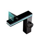 Torneira Moderna Banheiro Luxo Digital Display Led Ambiente Cinza Escuro