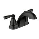 Torneira Moen Banbury Matte Black 4", conjunto central, alça dupla