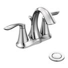 Torneira Moen Eva Chrome com duas alças Centerset Bathroom 6410 Torneira Moen Eva Chrome com duas alças Centerset Bathroom 6410