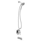 Torneira Moen Ronan Chrome com banheira de manípulo único com válvula