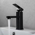 Torneira Monocomando Banheiro Preto Fosco Misturador Moderno