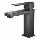 Torneira Monocomando Banheiro Quadrada Baixa Preto Fosco Black