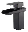 Torneira Monocomando Cascata Banheiro Lavabo. Preto Fosco