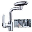Torneira Monocomando Cozinha Gourmet Misturador Agua Quente Fria Rotaçao 360 Graus Quatro Jatos de Agua Mesa Bancada Banheiro Area Externa Luxo Modern