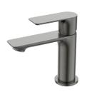Torneira Monocomando de mesa cuba pia para Banheiro Lavatório Lavabo Bica Baixa Redonda Cinza Grafite Linha Mykonos Metal