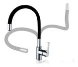 Torneira Monocomando Gourmet Luxo Articulável Color Preta