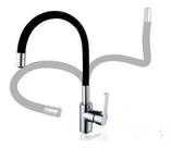 Torneira Monocomando Gourmet Luxo Articulável Color Preta