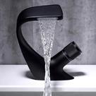 Torneira Monocomando Para Banheiro Cascata Black Matte Preto