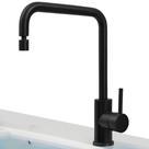 Torneira Monocomando Preta para Cozinha Misturador Água Quente e Fria Bancada Black Matte Fosca