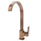 Torneira Monocomando Quadrada Luxury Rosê Gold 2296