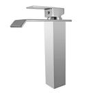 Torneira Monocomando Quadrada Slim Metalica Alta Roma 2260