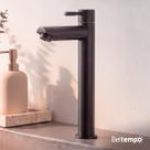 Torneira Para Banheiro De Mesa Bica Alta 1/4 De Volta Aço Inox 304 Elegance Beltempo Torneira Para Banheiro De Mesa Bica Alta 1/4 De Volta Aço Inox 304 Elegance Beltempo