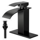 Torneira para Banheiro FDKW Preto Fosco com Cascata e Alavanca Única