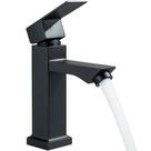 Torneira para Banheiro Lavabo Preta Inox acabamento Fosco Água Fria Acabamento Fosco Para Lavatório YAB