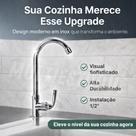 Torneira Para Cozinha de Mesa - Inox