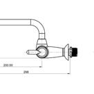 Torneira para Cozinha de Parede Bica Horizontal Branca 1164 F31 Torneira para Cozinha de Parede Bica Horizontal Branca 1164 F31