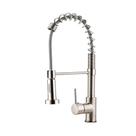 Torneira Para Cozinha Gourmet Misturador Monocomando Extensível Jari Pingoo.Casa - Prata Escovado