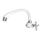 Torneira para Cozinha Horizontal Branca/Cromada Cross Tigre Torneira para Cozinha Horizontal Branca/Cromada Cross Tigre