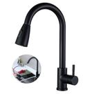 Torneira Para Cozinha Monocomando Aço Inox 304 Preto Fosco Torneira Para Cozinha Monocomando Aço Inox 304 Preto Fosco