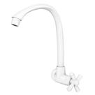 Torneira para Cozinha Parede Alta Bica Móvel Cross Branco Tigre 1/2"
