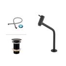 Torneira para cuba - conjunto para banheiro preto - valvulva clic para lavatorio - torneira de cuba sobrepor