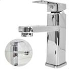 Torneira Para Pia Banheiro Inox Cromado Bica Baixa Monocomando Misturador Quente Frio De Bancada Lavabo Lavatório Cuba Aço Inox 304 Brilhoso