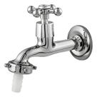 Torneira Para Tanque E Jardim De 1/2 Com Bico 3/4 Prateado