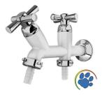 Torneira Para Tanque E Maquina Branca E Cromada Pvc Cross Tigre