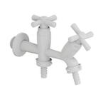 Torneira para Tanque e Máquina Cross 1/2"-3/4" Branca - 300000453 - Tigre