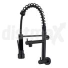 Torneira Parede Articulada Cromado Extensivel 360 Graus Preto