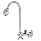 Torneira Parede Cozinha Gourmet Flexível Com Saida Para Filtro Purificador Soft 3 8 Engate Rápido Metal