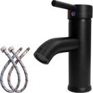 Torneira Pia Banheiro Preta Monocomando Baixa Inox Lavatorio Misturador Quente Frio Bica Baixa Cuba Lavabo Bancada Luxo Aço Inox 304 Preto Fosco Torneira Pia Banheiro Preta Monocomando Baixa Inox Lavatorio Misturador Quente Frio Bica Baixa Cuba Lavabo Bancada Luxo Aço Inox 304 Preto Fosco