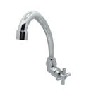 Torneira Pia Cozinha Parede Bica Móvel Cromado Abs 1/4 de Volta