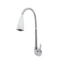 Torneira Pia Cozinha Parede Gourmet Duplo Jato Flexível Conica Metal Luxo