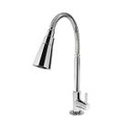 Torneira Pia de Cozinha Mesa Cromada Tidra C62 Flexível com Dois Arejadores