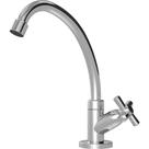 Torneira Plástica De Bancada Delta Cromada 16 Cm 1/2" - 3/4" Móvel 1/4 De Volta Torneira Plástica De Bancada Delta Cromada 16 Cm 1/2" - 3/4" Móvel 1/4 De Volta