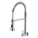 Torneira Ponente Gourmet com Mola Flexível Monocomando e Ducha Spray para Cozinha Pia Alta Pressão Rotação 360 Moderna