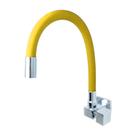 Torneira Quadrada Cozinha Metal Luxo Color Parede Cano de Silicone Flexível Várias Cores