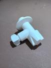 Torneira registro em abs 3/8" ao ponto hidraulico rosca 1/2"