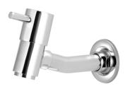 Torneira Reta Parede para Tanque Jardim Lavatório Metal 1/4v