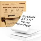 Torneiras de papel para impressora térmica em 200 folhas de 8,5 x 11 polegadas