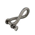 Tornel Manilha Longa Torcida Em Aço Inox 8 X 48mm Max 605Kg