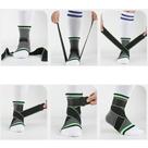 Tornozeleira Anti-Derrapante Ortopédica Ajustável Esportiva Proteção de Joelho com Strap cross Verde Tornozeleira Anti-Derrapante Ortopédica Ajustável Esportiva Proteção de Joelho com Strap cross Verde