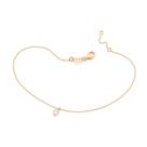 Tornozeleira banhado ouro 18k feminina pulseira de pé rommanel veneziana zircônia 25 cm 23 cm 552096 Tornozeleira banhado ouro 18k feminina pulseira de pé rommanel veneziana zircônia 25 cm 23 cm 552096