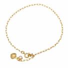 Tornozeleira com Concha e Pérola Folheado Ouro 18K Softjoias