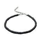 Tornozeleira Feminina Boho Com Pedras Naturais 4mm Olho De Tigre E Howlite Branca Acessórios Para