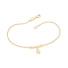 Tornozeleira folheado a ouro com zirconiam rommanel 25 CM 550355 Tornozeleira folheado a ouro com zirconiam rommanel 25 CM 550355