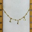 Tornozeleira Mini Nossa Senhora Banhado em Ouro 18k