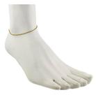 Tornozeleira Ouro 18k 750 Feminina Bailarina 1.5 23 Cm
