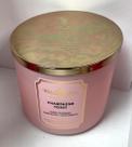 Torrada de champanhe Candle Bath & Body Works White Barn de 3 mechas